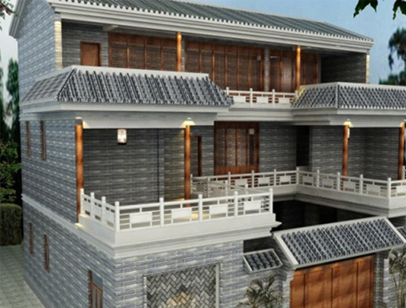 中式三層輕鋼別墅價格